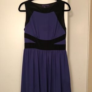 3/$15 ✨ Blue and black A-line sleeveless dress